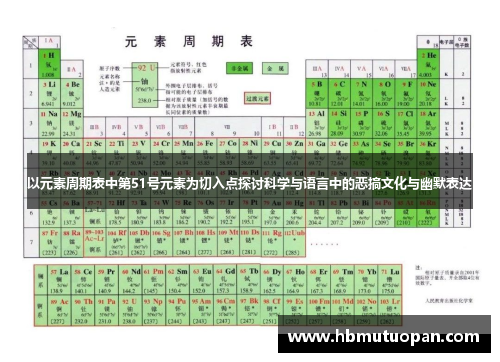 以元素周期表中第51号元素为切入点探讨科学与语言中的恶搞文化与幽默表达